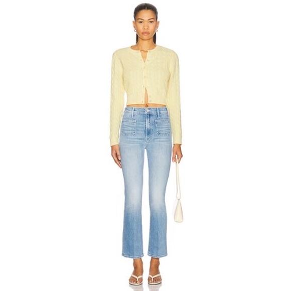 Brand New Mother The Hustler Patch Pocket Ankle Jeans in Tune In, Tune Out 27” - Picture 5 of 9